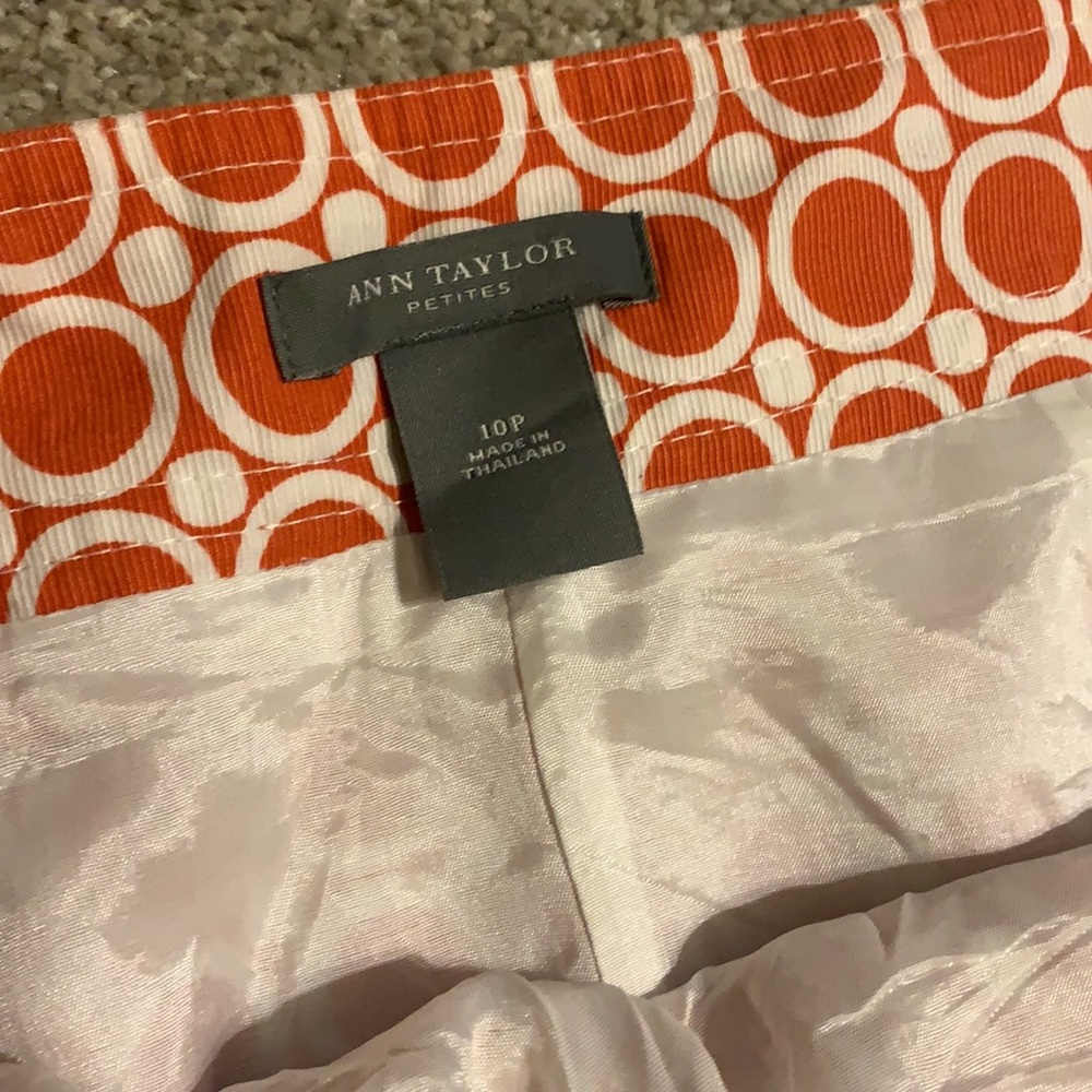 4/$25 orange and white skirt - Picture 2 of 3